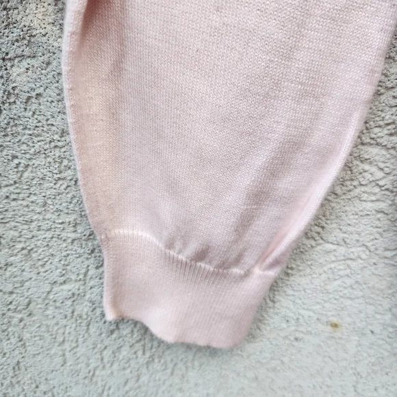 Vintage BROOKS BROTHERS Sweater Men's Medium Pink 100% Sea Cotton Tennis Golf - Picture 12 of 12